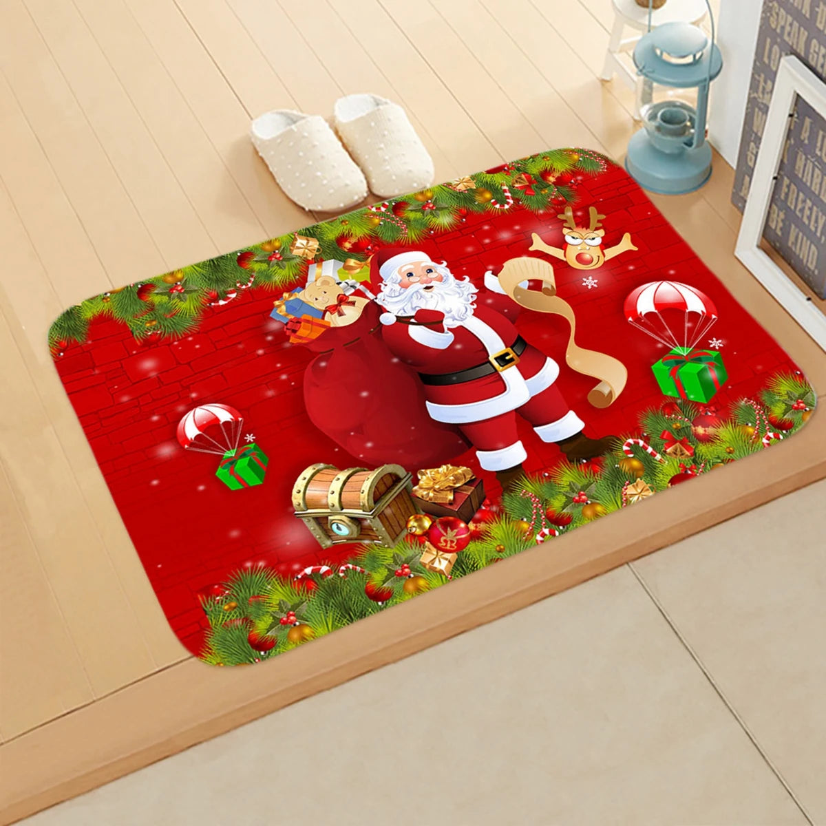 Christmas Door Mat Santa Claus Outdoor