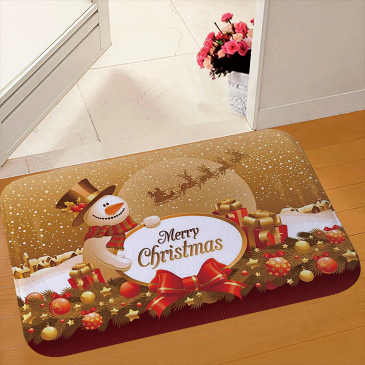 Christmas Door Mat Santa Claus Outdoor