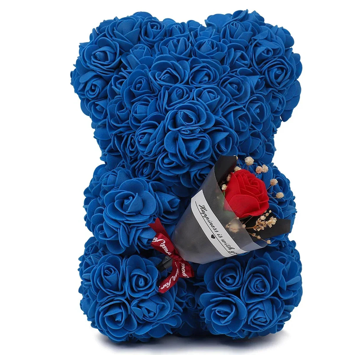 Rose Teddy Bear Artificial Flower Anniversary Valentines Day