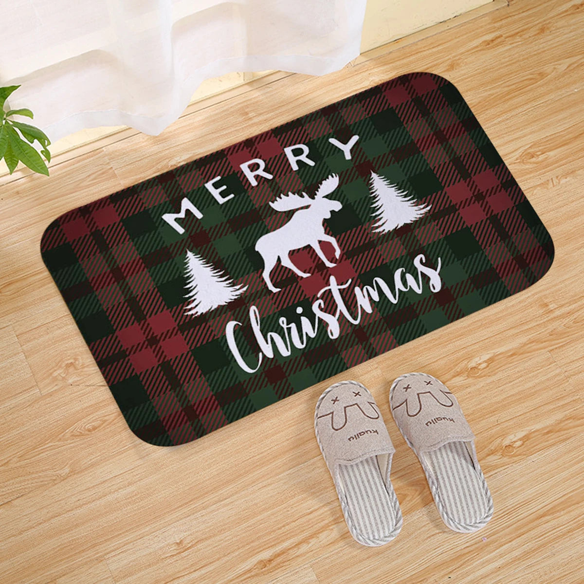 Christmas Door Mat Santa Claus Outdoor