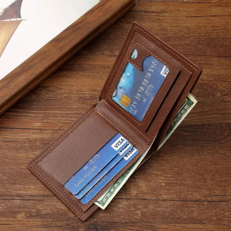 Men's minimalist soft leather wallet