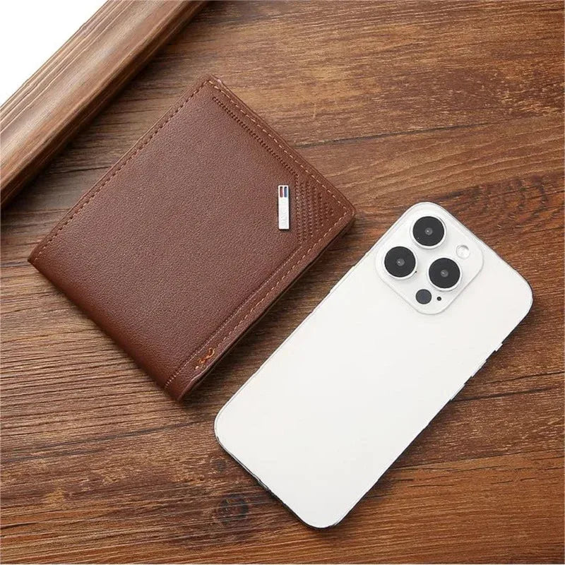 Men's minimalist soft leather wallet