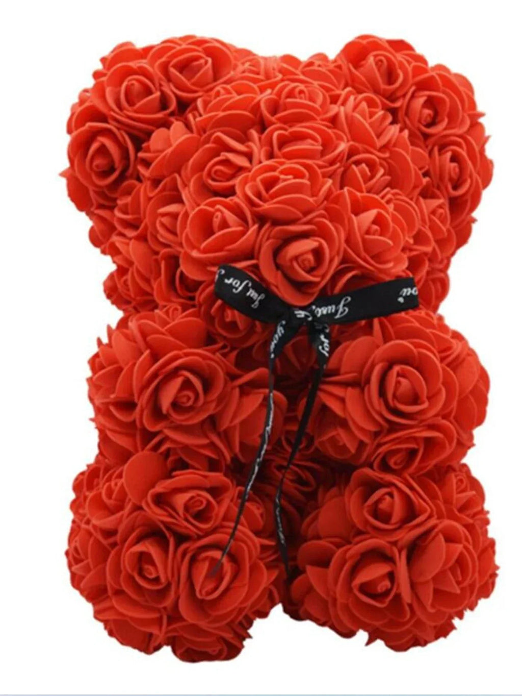 Rose Teddy Bear Artificial Flower Anniversary Valentines Day