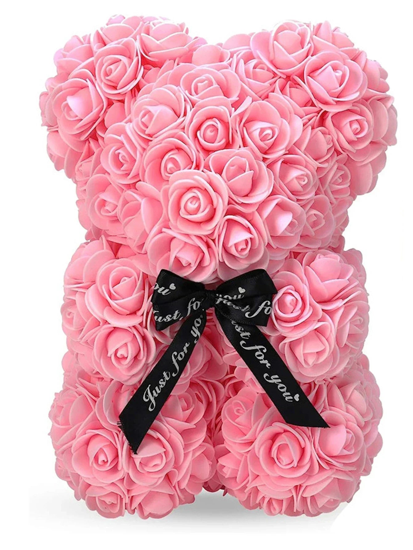 Rose Teddy Bear Artificial Flower Anniversary Valentines Day