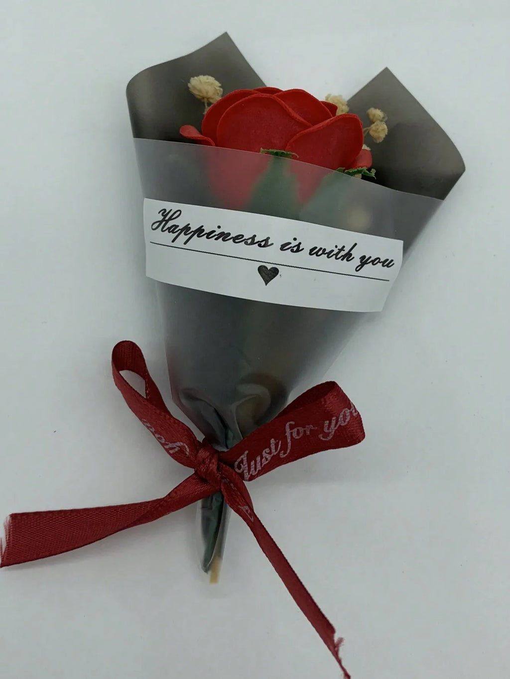 Rose Teddy Bear Artificial Flower Anniversary Valentines Day