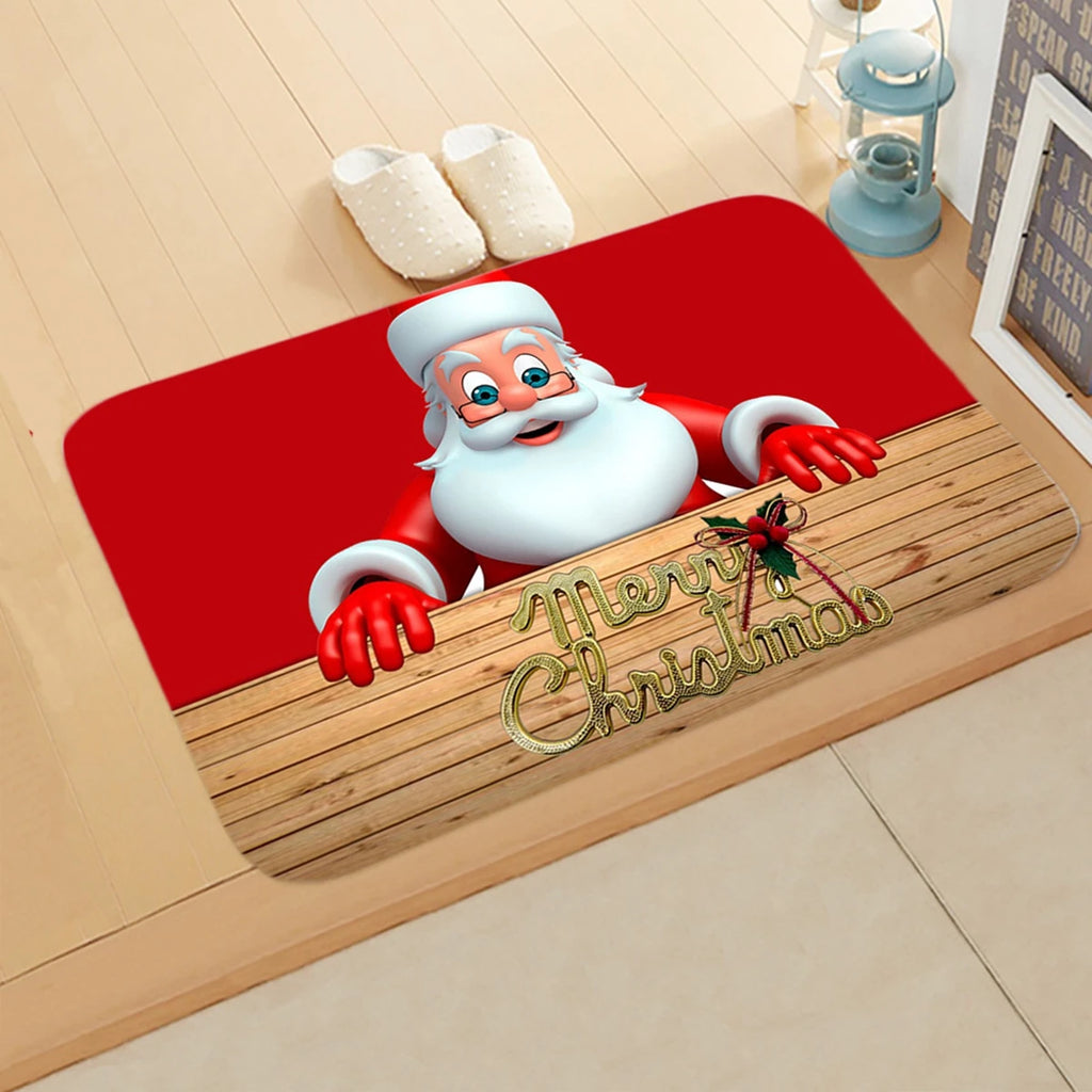 Christmas Door Mat Santa Claus Outdoor