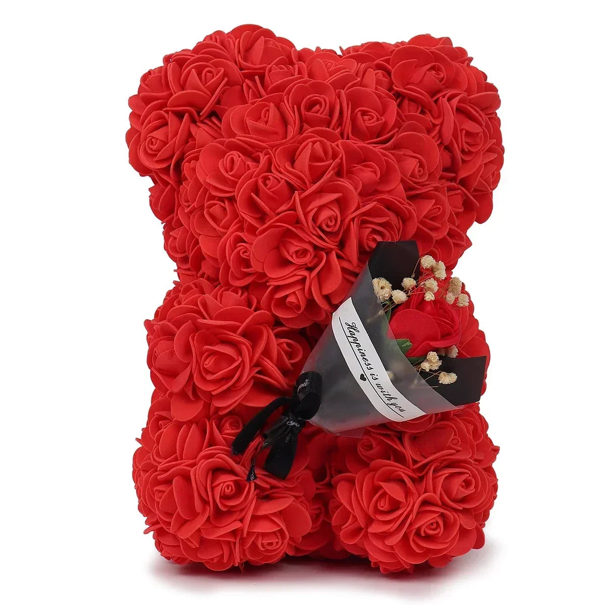 Rose Teddy Bear Artificial Flower Anniversary Valentines Day
